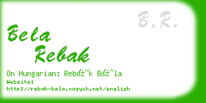 bela rebak business card